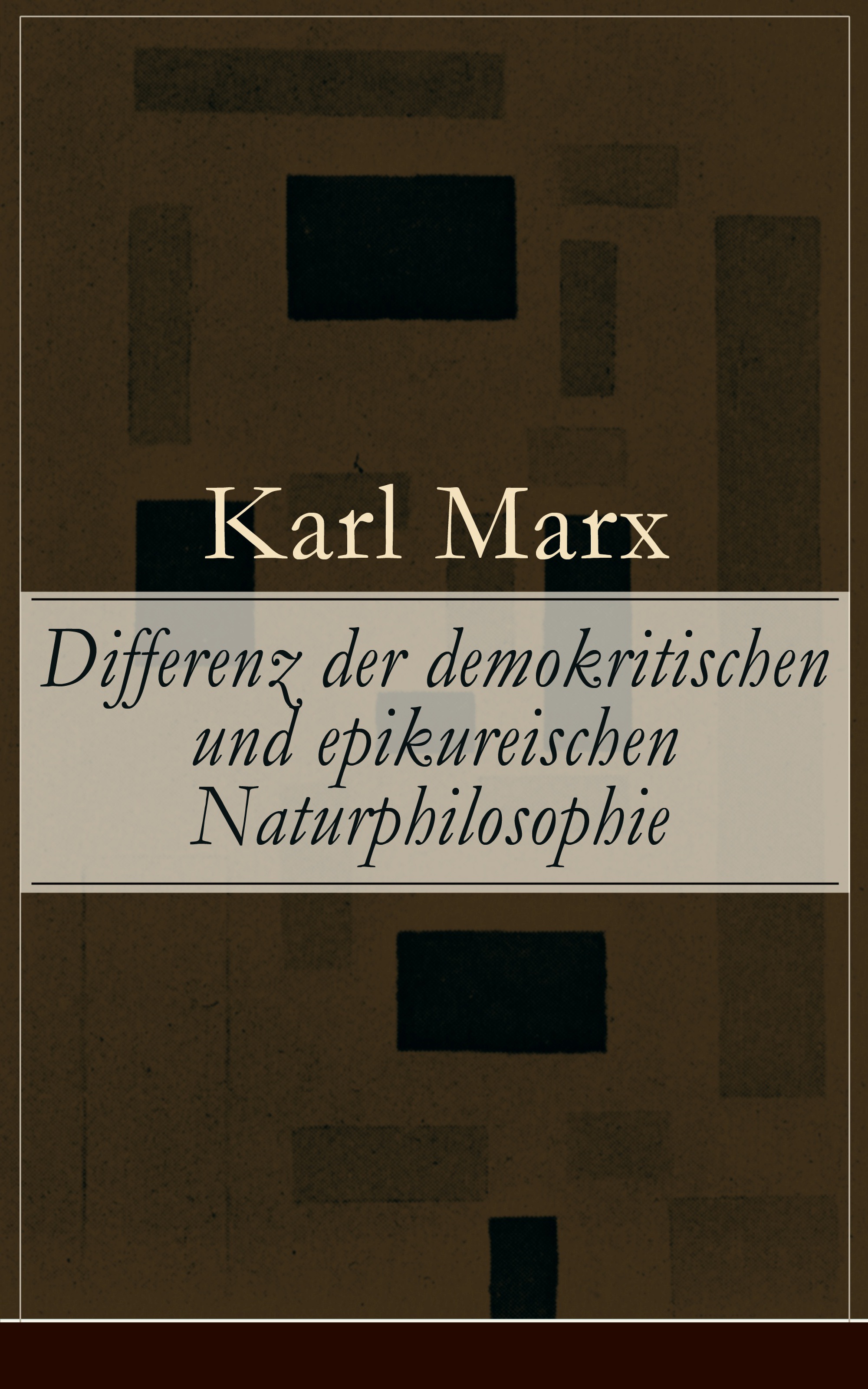 Differenz der demokritischen und epikureischen Naturphilosophie