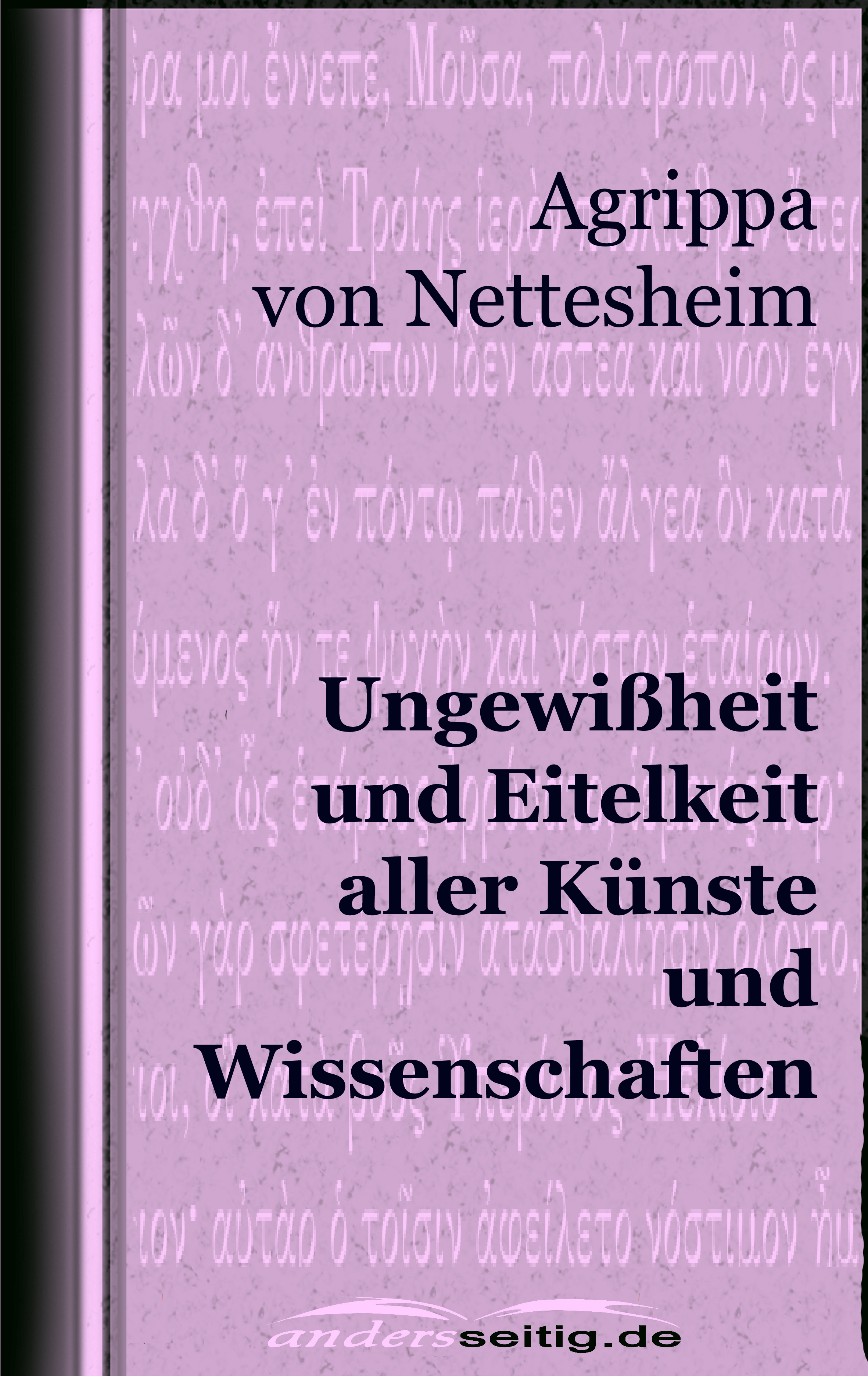 Ungewißheit und Eitelkeit aller Künste und Wissenschaften