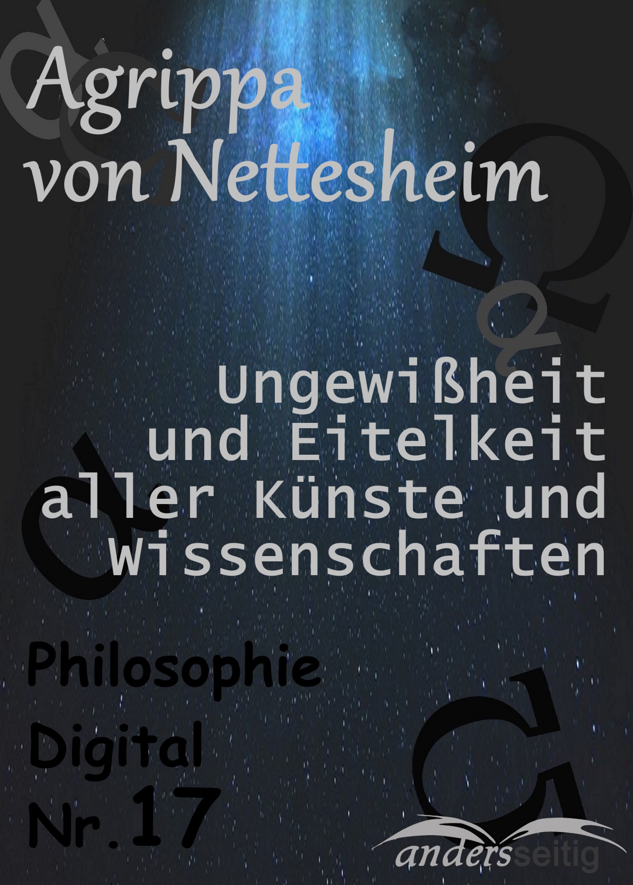 Ungewißheit und Eitelkeit aller Künste und Wissenschaften