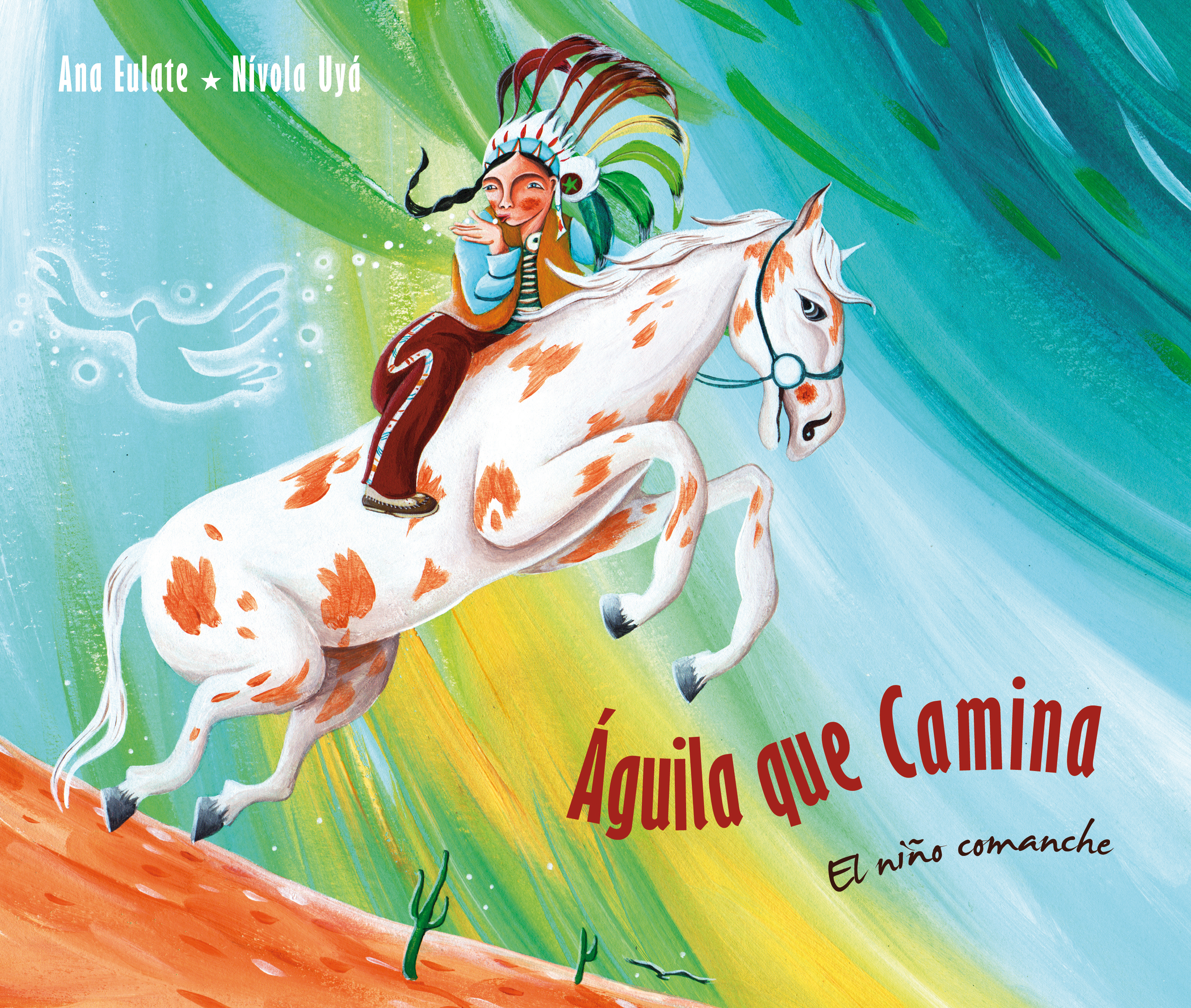 Ana Eulate Águila que camina - el niño comanche (Walking Eagle - The Little Comanche Boy) comanche heart
