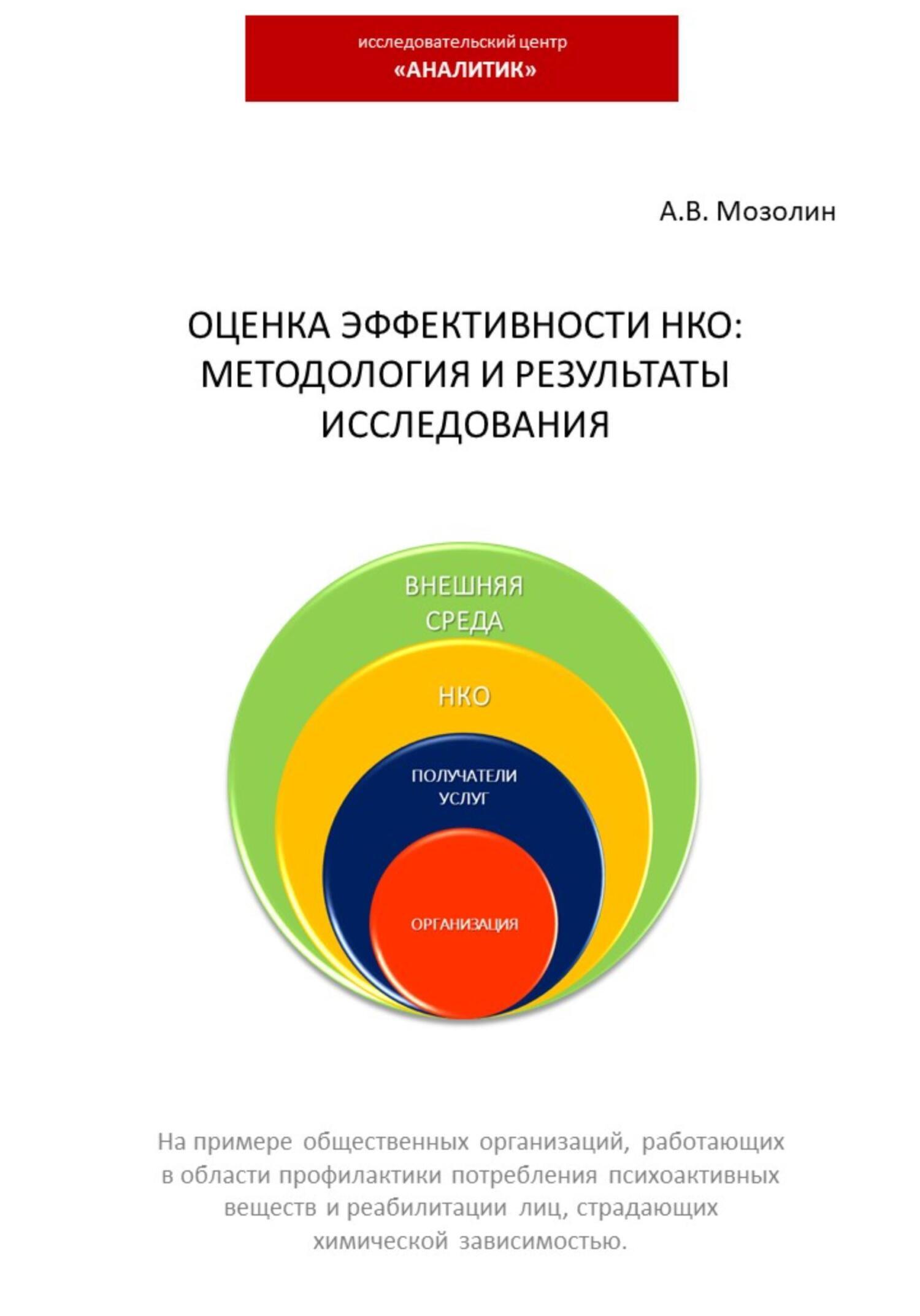 Оценка эффективности НКО: методология и результаты исследования, Андрей  Владимирович Мозолин – скачать книгу fb2, epub, pdf на ЛитРес