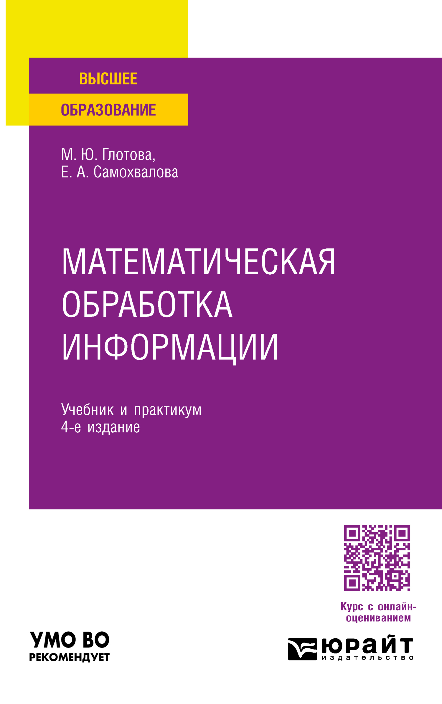 Математическая обработка информации 4-е изд., пер. и доп. Учебник и  практикум для вузов, Евгения Александровна Самохвалова – скачать pdf на  ЛитРес