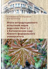 Итоги интродукционного испытания видов рода клен (Acer L.) в Ботаническом саду Южного федерального университета