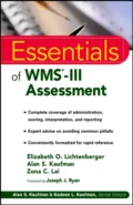 Essentials of WMS-III Assessment - Elizabeth Lichtenberger O.