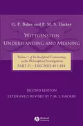 Wittgenstein: Understanding and Meaning - P. Hacker M.S.