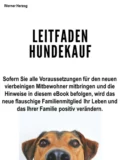 Leitfaden Hundekauf - Werner Herzog