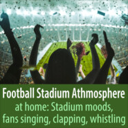 Football Stadium Athmosphere at Home: Stadium Moods, Fans Singing, Clapping, Whistling