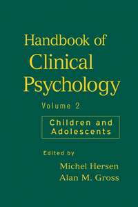 43519911 [Michel  Hersen, Alan Gross M.] Handbook of Clinical Psychology, Volume 2
