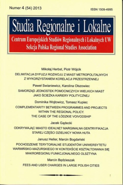 

Studia Regionalne i Lokalne nr 4(54)/2013