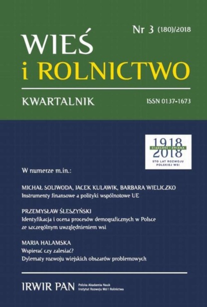 

Wieś i Rolnictwo nr 3(180)/2018