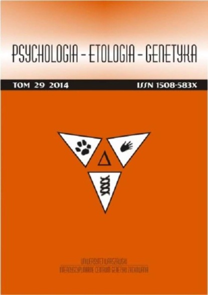 

Psychologia-Etologia-Genetyka nr 29/2014