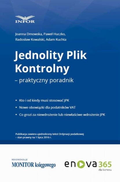 Adam Kuchta - Jednolity plik kontrolny – praktyczny poradnik