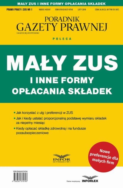 praca zbiorowa - Mały ZUS i inne formy opłacania składek