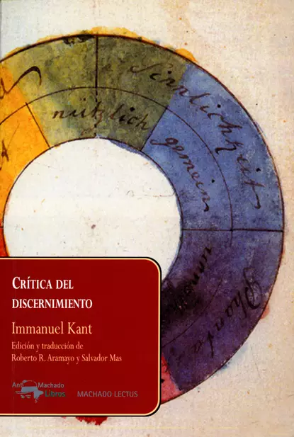 Обложка книги Crítica del discernimiento, Immanuel Kant