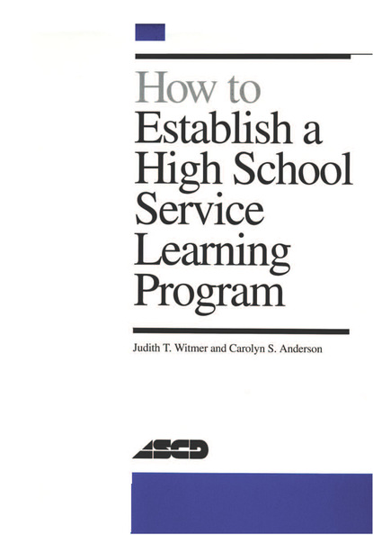 

How to Establish a High School Service Learning Program