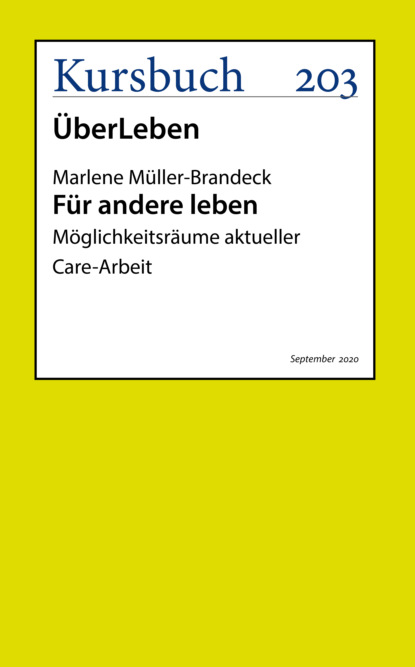 Für andere leben (Marlene Müller-Brandeck). 