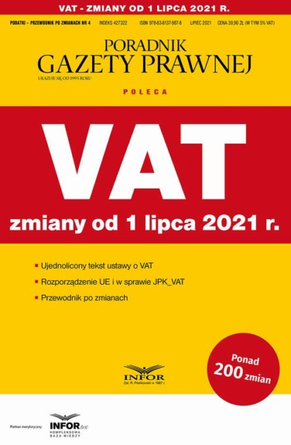 

VAT zmiany od 1 lipca 2021