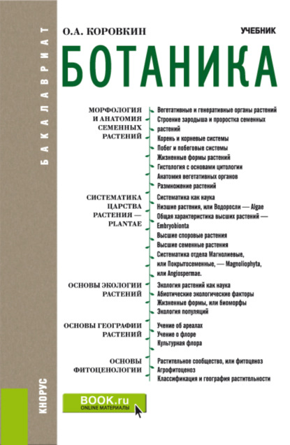 

Ботаника. (Бакалавриат, Специалитет). Учебник.