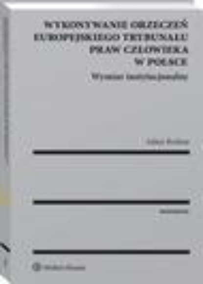 

Wykonywanie orzeczeń Europejskiego Trybunału Praw Człowieka w Polsce. Wymiar instytucjonalny