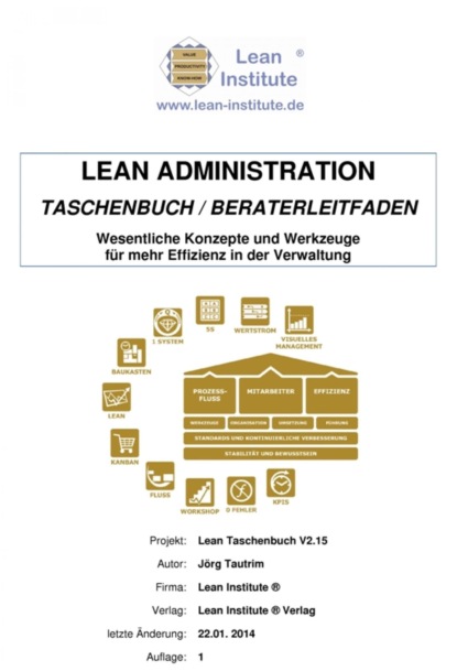 Lean Administration Taschenbuch - Jörg Tautrim
