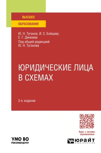 Обложка книги Юридические лица в схемах 2-е изд., пер. и доп. Учебное пособие для вузов, Ю. Н. Туганов